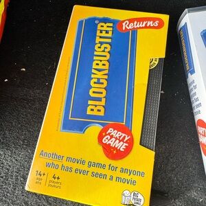Blockbuster Returns Party Game - Blue and Yellow 90s Be Kind Rewind